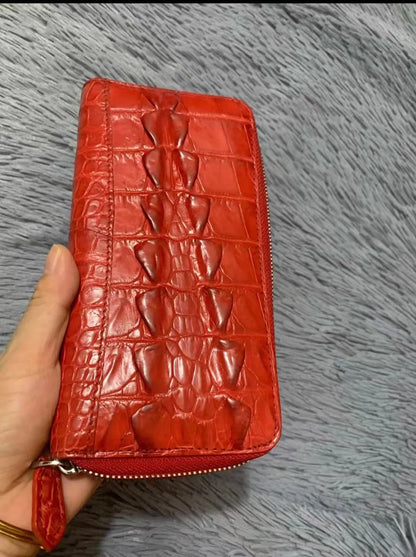 Genuine Crocodile Leather Clutch Wallet for Women