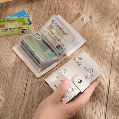 Cute Cartoon Card Holder Wallet – Anti-Theft ID & Credit Card Case