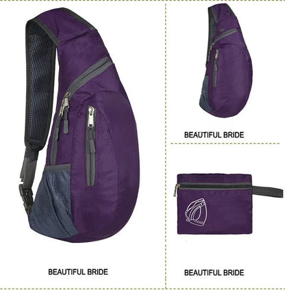 Waterproof Sling Bag – Foldable Crossbody Chest Pack for Hiking & Travel