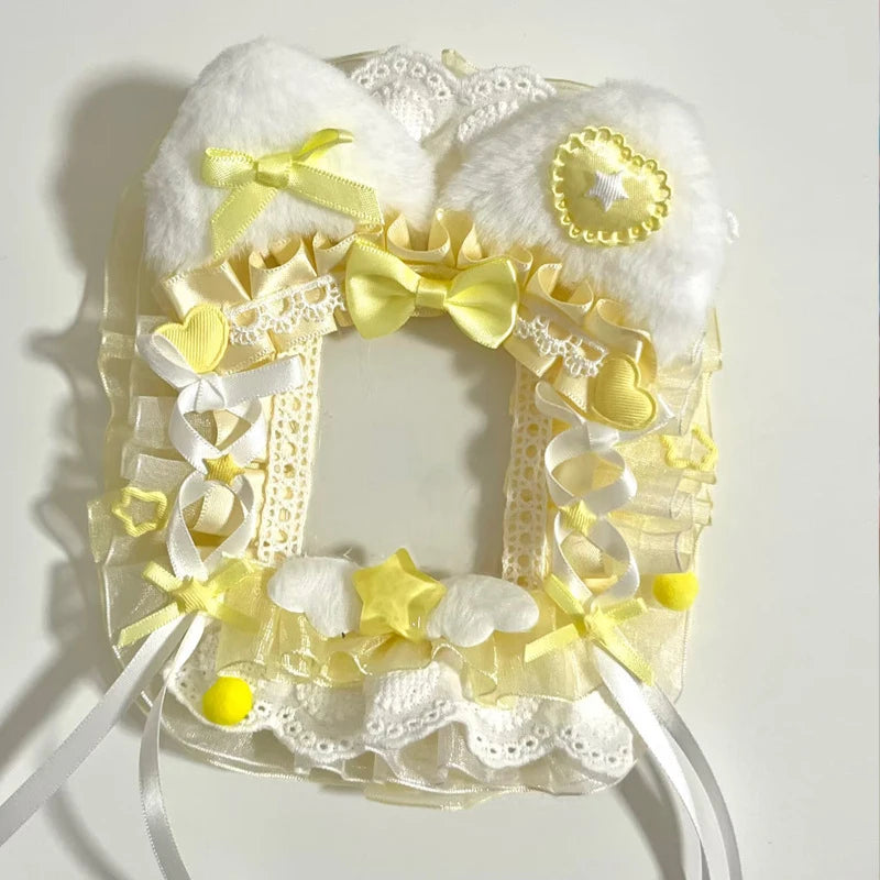 Kawaii Lace Bag Frame DIY Decoration Kit – Anime Card Holder Cover