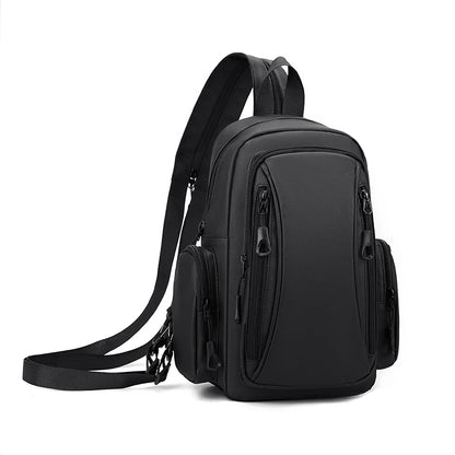 Men's Oxford Sling Chest Bag Mini Backpack