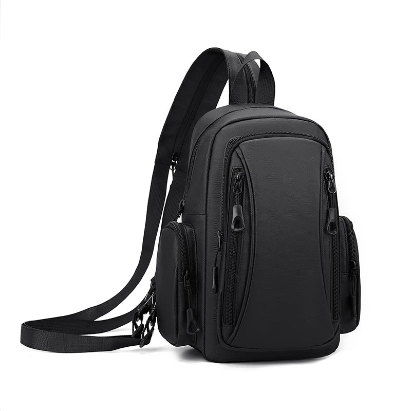 Men's Sling Chest Bag – Oxford Multi-Pocket Crossbody Pack