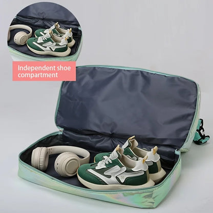 Holographic Duffle Bag – Large Capacity Weekender & Gym Bag