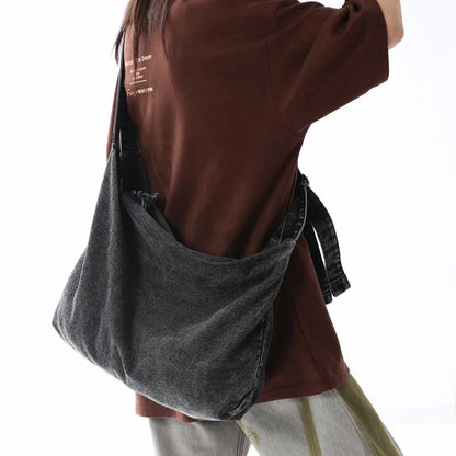 Denim Hobo Bag Women – Large Crossbody Shoulder Shopper