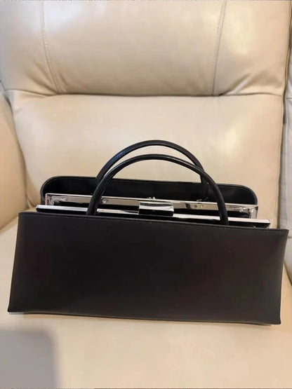 Luxury Clip Shoulder Bag – Women's PU Leather Handbag & Tote