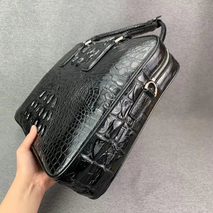 Genuine Crocodile Leather Men's Briefcase & Laptop Bag
