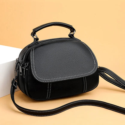 PU Leather Crossbody Bag for Women – Retro Shell Shoulder Bag