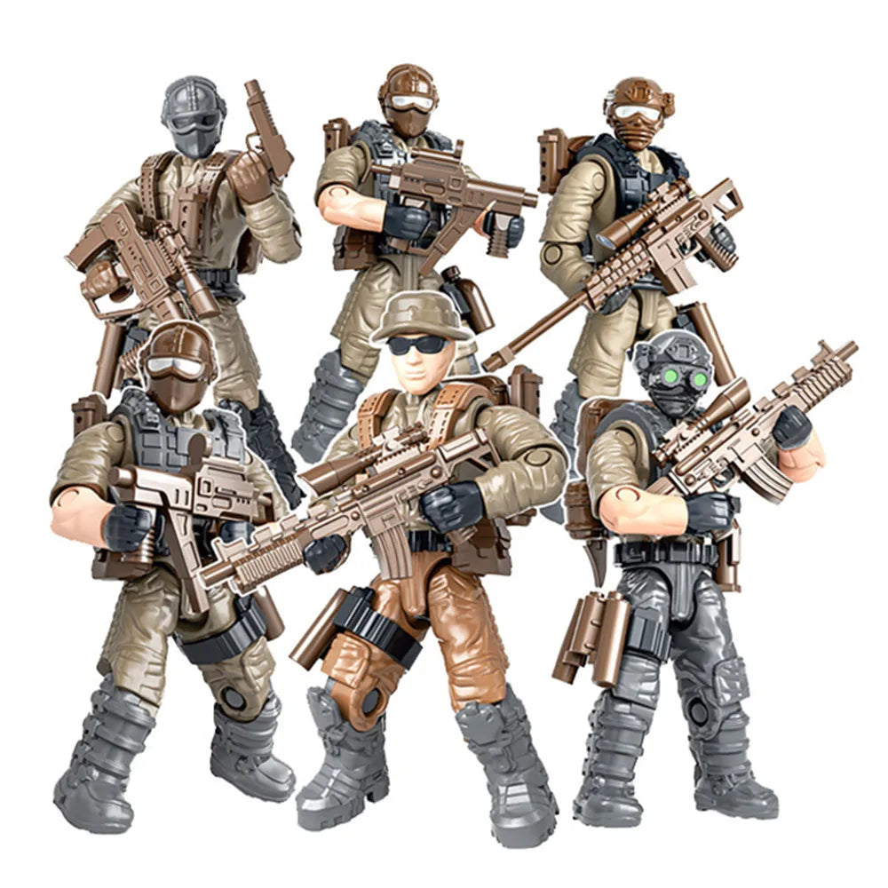 Military Soldiers Building Blocks Set – 9 Special Forces Figures