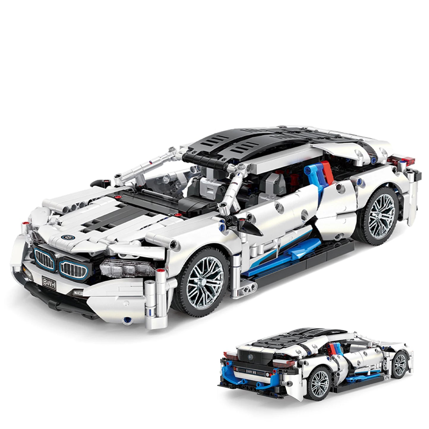 MOC Sports Coupe Building Blocks Set – 1:14 Scale, 1208 Pieces