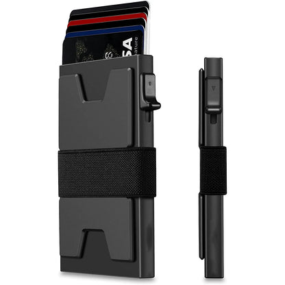 RFID Blocking Metal Card Holder Wallet for Men & Women