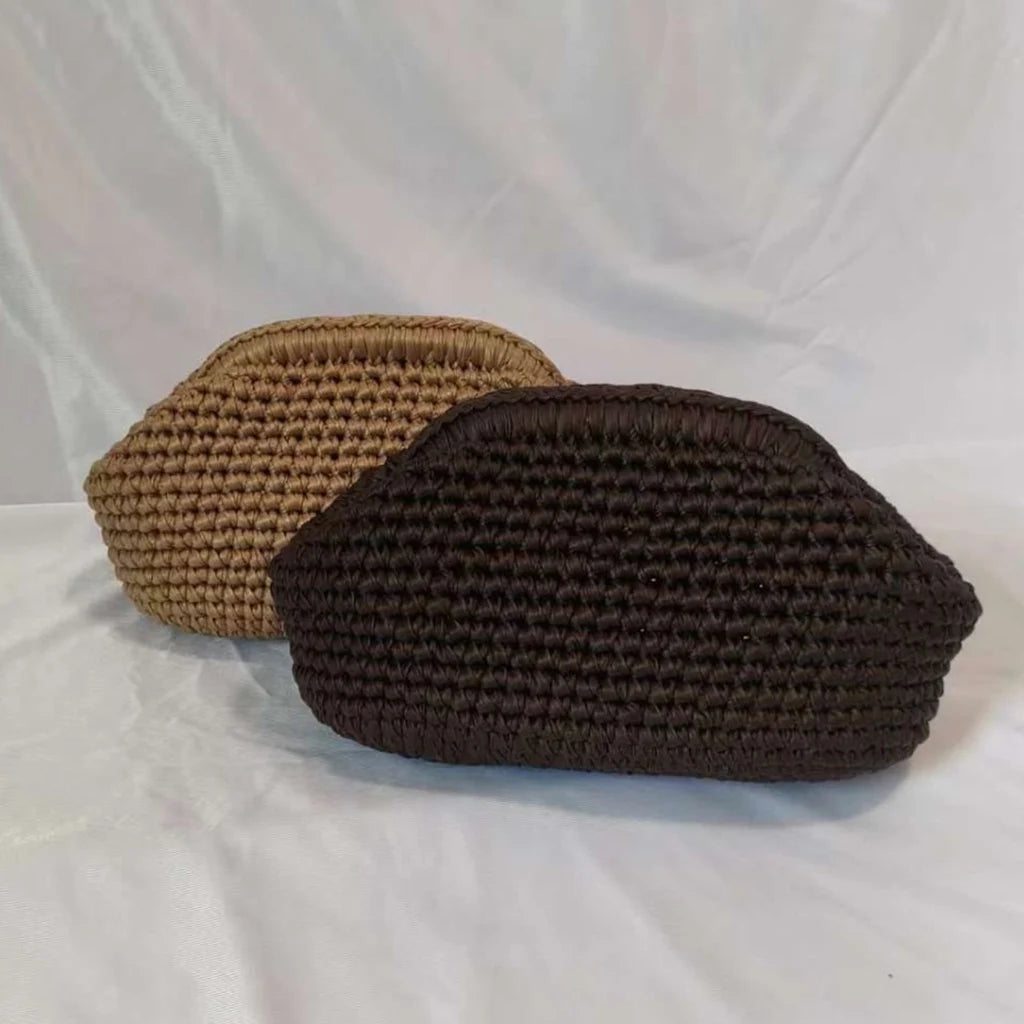 Handmade Crochet Clutch Bag – Woven Evening Purse