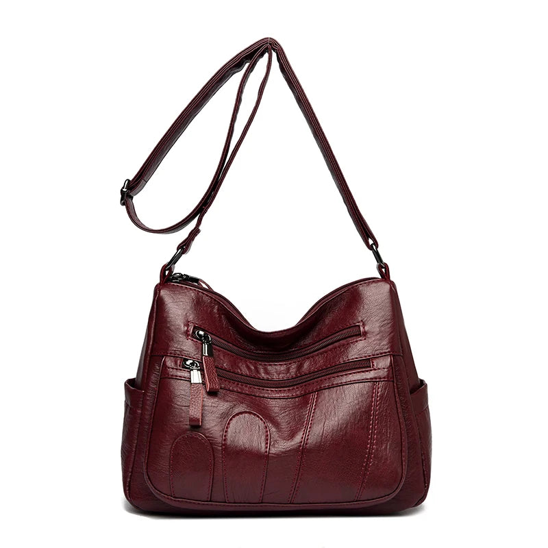 Crossbody Bag for Women – Large Capacity PU Leather Shoulder Bag