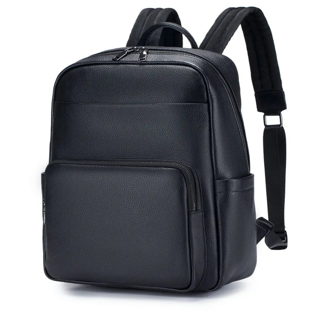 Genuine Leather Men's Large Backpack – Laptop & Travel Bag