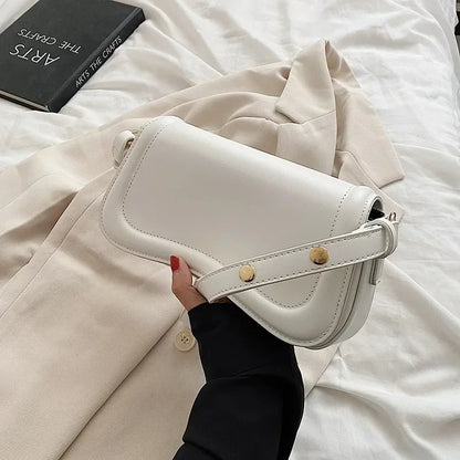 PU Leather Flap Crossbody Bag Women Luxury Shoulder Purse