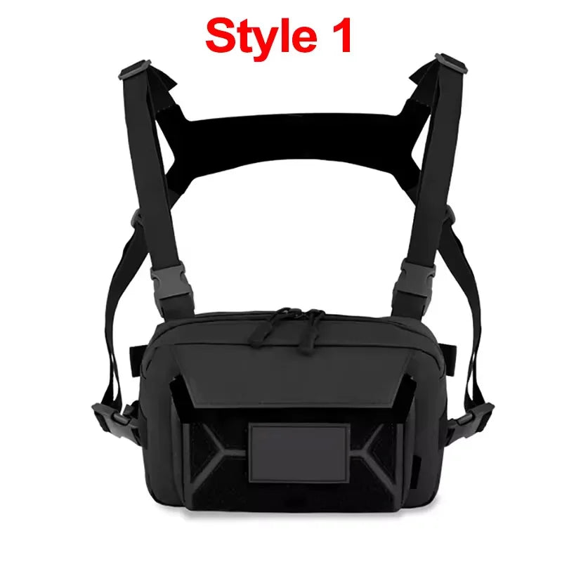 Tactical Chest Rig Bag – Front Vest Pouch for Outdoor Use
