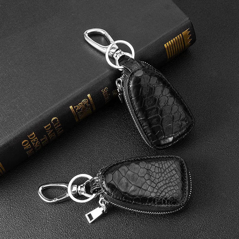 Crocodile Leather Car Key Holder Bag for Men