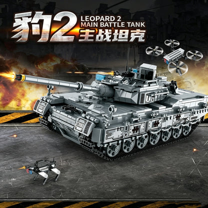 Leopard 2A7 Main Battle Tank Building Blocks Set – 1422 Pcs Military Bricks Model