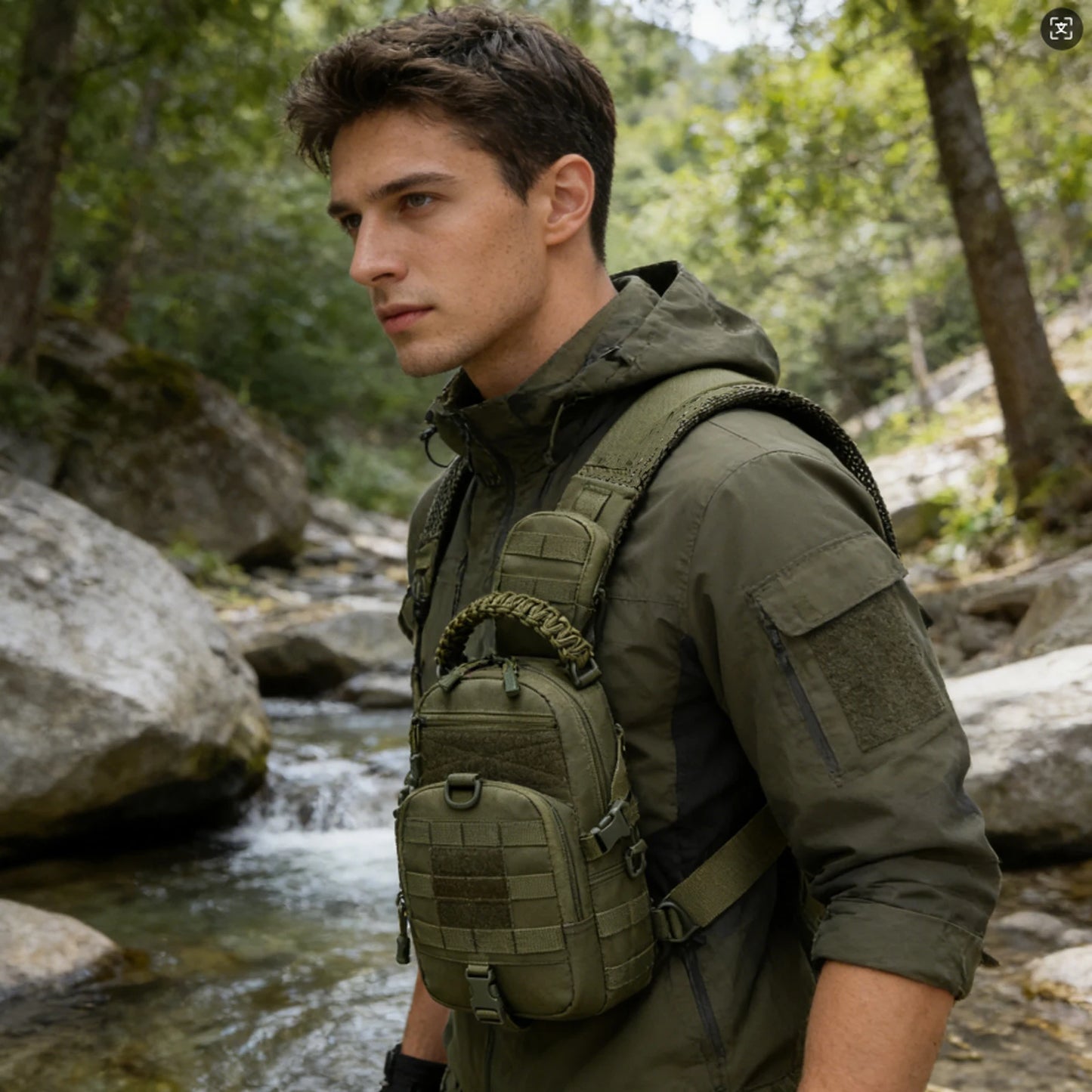 Tactical Sling Bag – Military Chest Pack & Crossbody Backpack