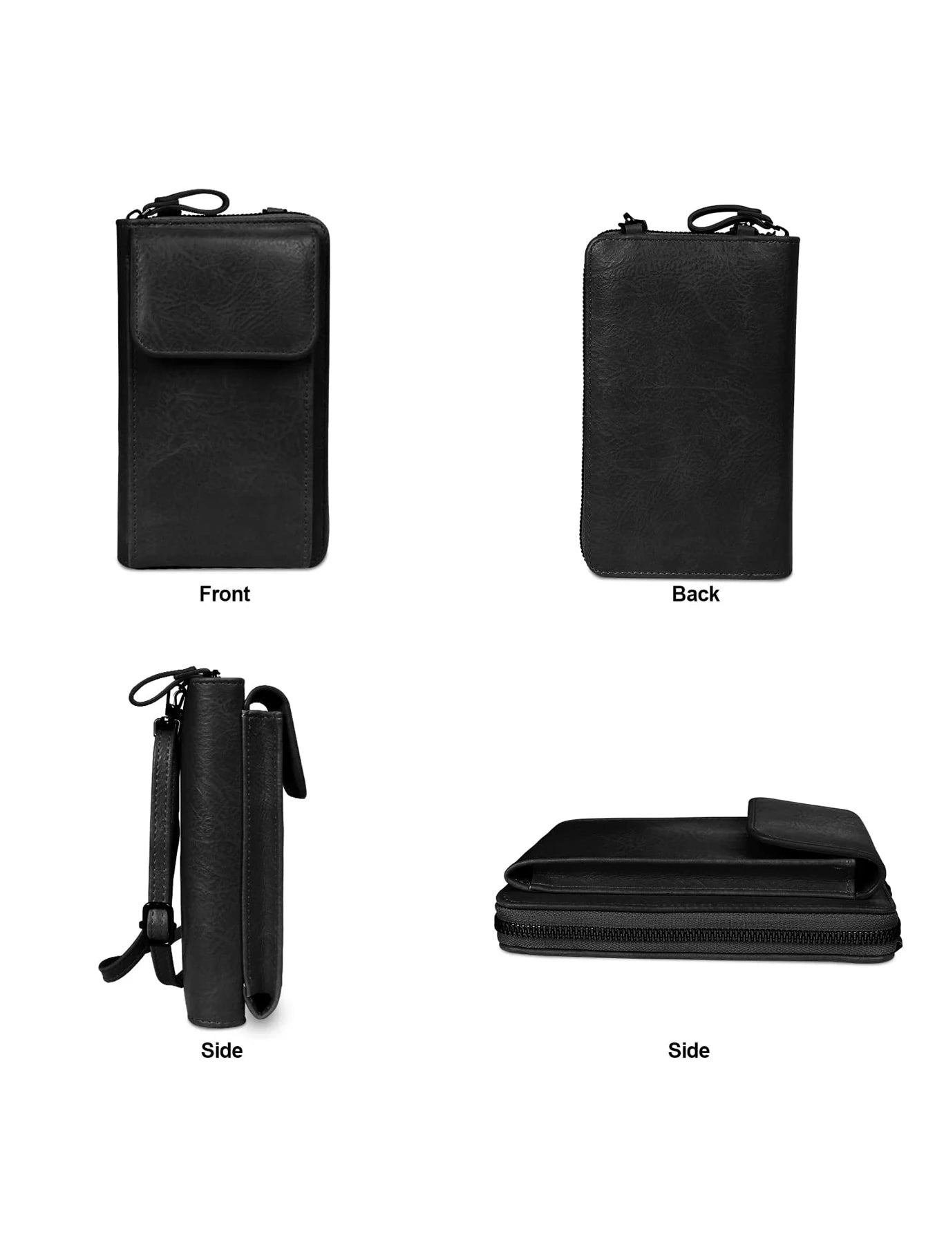 Crossbody Phone Bag – PU Leather Multi-Functional Retro Shoulder Bag