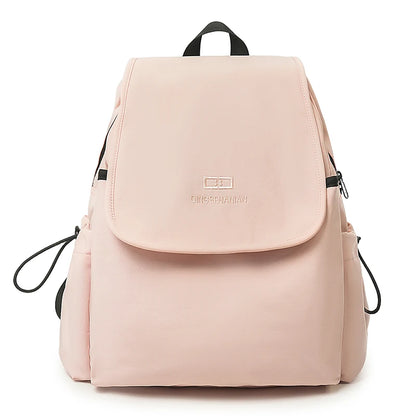 Waterproof Nylon Flip Backpack – Women's Travel & College Bookbag