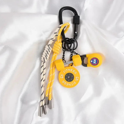 Mini Kettlebell Fitness Keychain Bag Charm