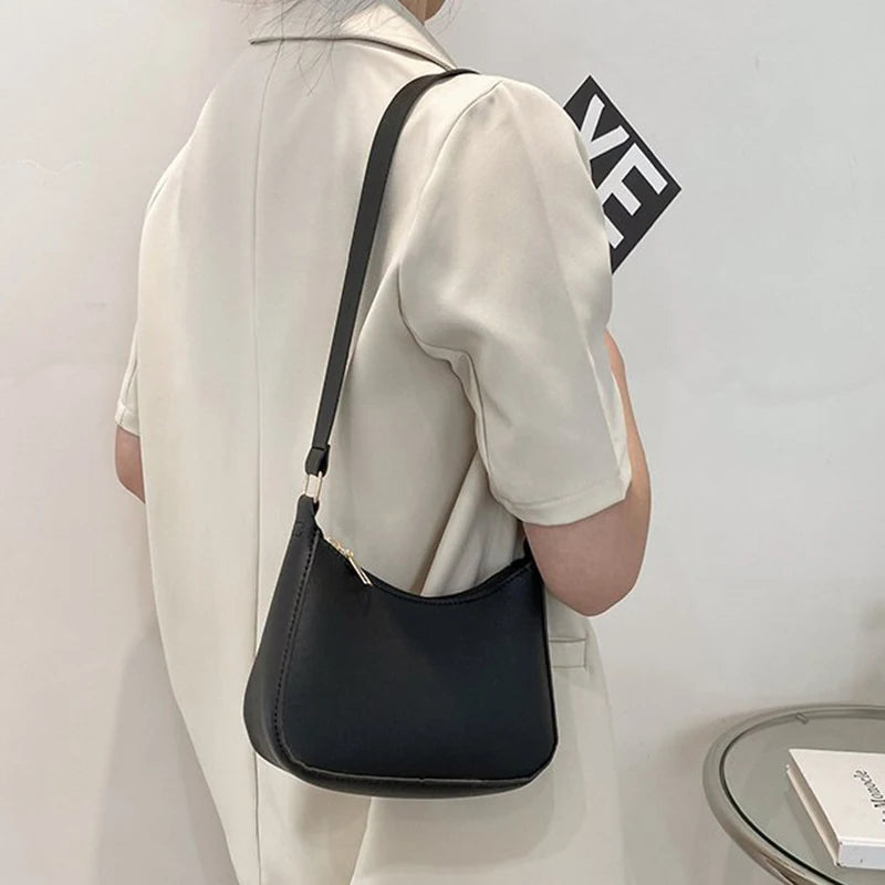 PU Leather Underarm Shoulder Bag for Women