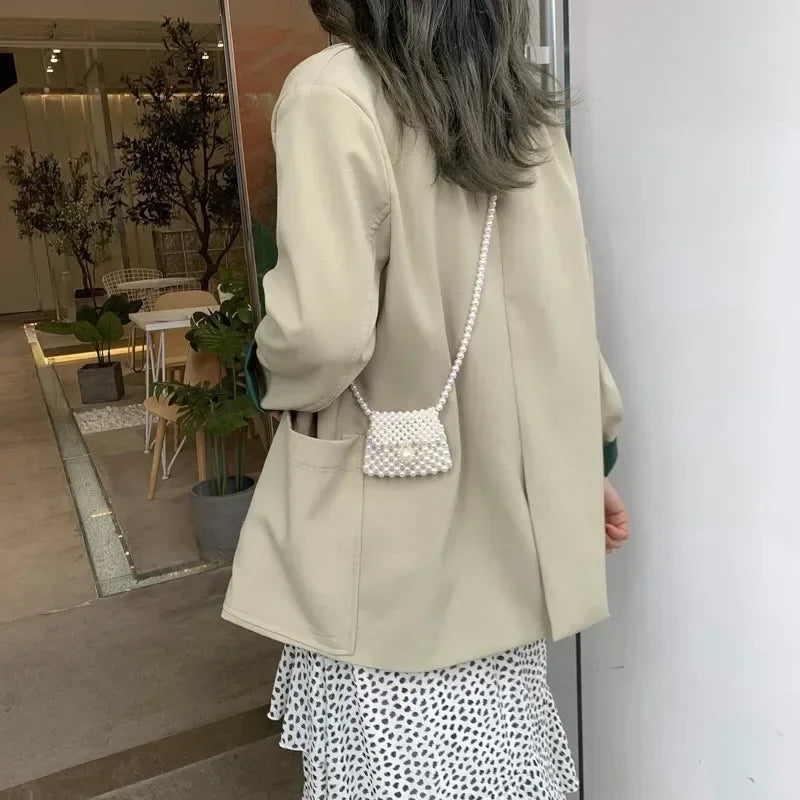 Pearl Mini Crossbody Bag for Women – Cute Shoulder Bag