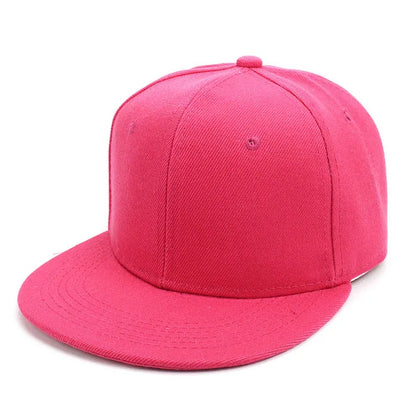 Unisex Baseball Cap Men Women Hip-Hop Flat-Brimmed Outdoor Snapback Hat Flat Brim Trendy Leisure