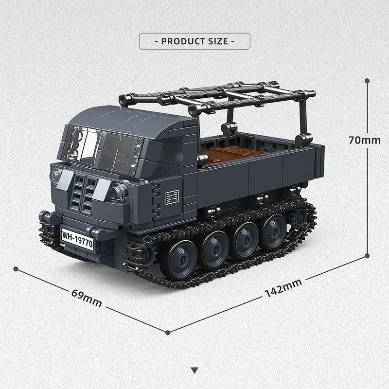 WWI Military Jeep Building Blocks Set – Army Vehicle Model Toy