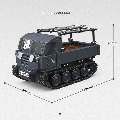 WWI Military Jeep Building Blocks Set – Army Vehicle Model Toy
