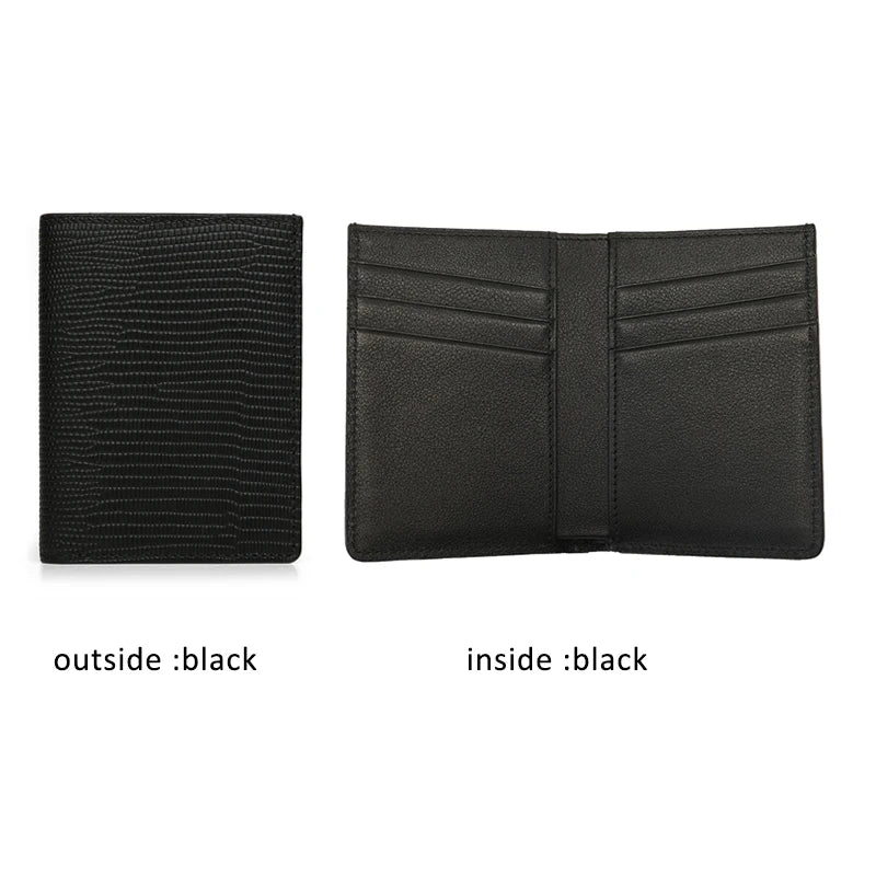 RFID Blocking Leather Wallet for Men, Slim Bifold Card Holder