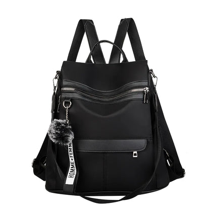 Anti-Theft Backpack for Women Waterproof Oxford School Travel Bag