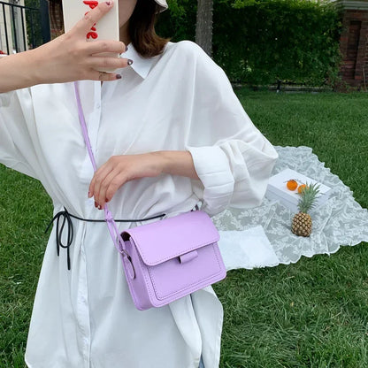 Brand Women S Small Crossbody Bag Lightweight Pu Leather Messenger Flap Handbag Purse Summer Travel