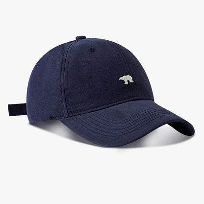 XL Big Head Baseball Cap – Polar Bear Embroidery Sun Visor
