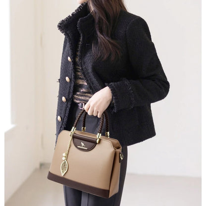 Luxury PU Leather Crossbody Bag for Women – 3-Layer Designer Handbag