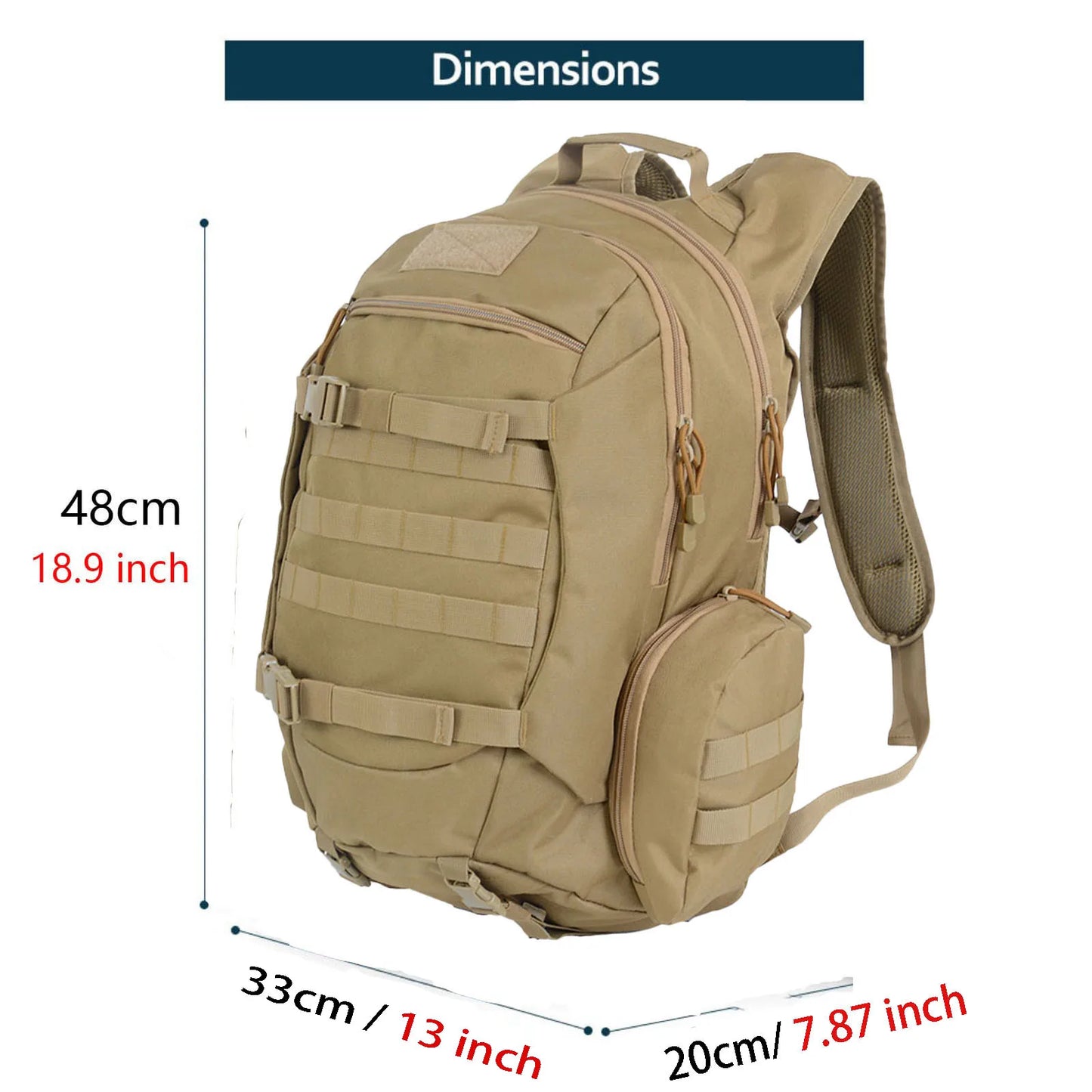 45L Tactical Backpack – Waterproof Hiking, Hunting & Camping Rucksack