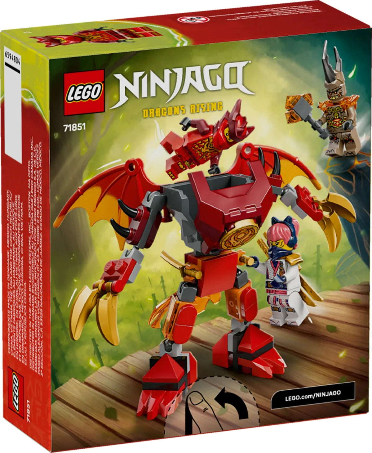 LEGO NINJAGO Kai's Dragon Mech Battle Pack 71851