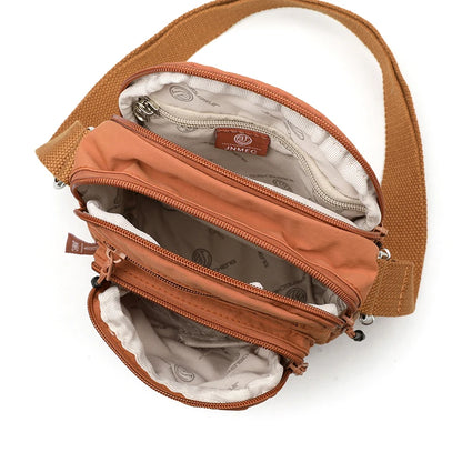 Women's Crossbody Shoulder Bag – Lightweight Oxford Multi-Pocket Purse for Travel & Business