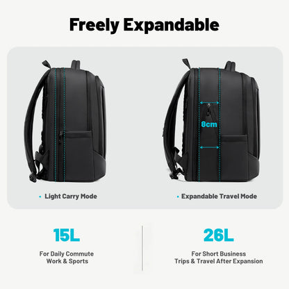 Business Laptop Backpack with USB Port – 17 Inch, Waterproof, Large Capacity