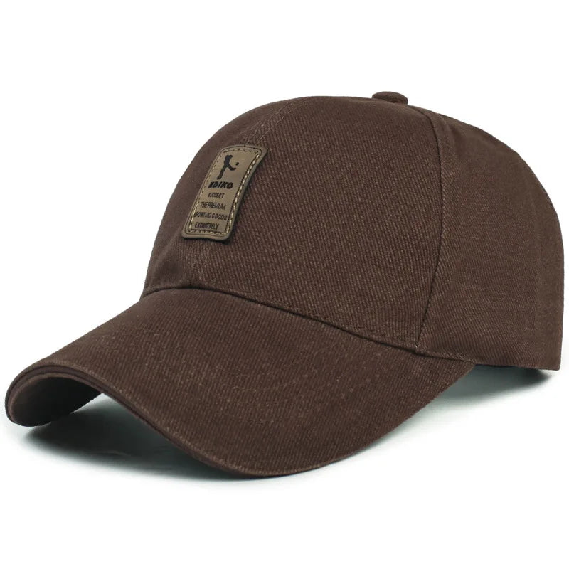 Structured Cotton Baseball Cap – Unisex Adjustable Snapback Sun Hat