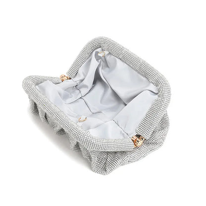 Crystal Evening Clutch Bag – Women's Diamond Party Purse