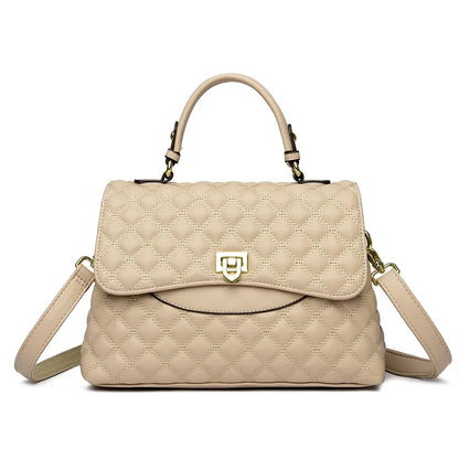 Women's Leather Crossbody Bag – Large Capacity Shoulder Handbag