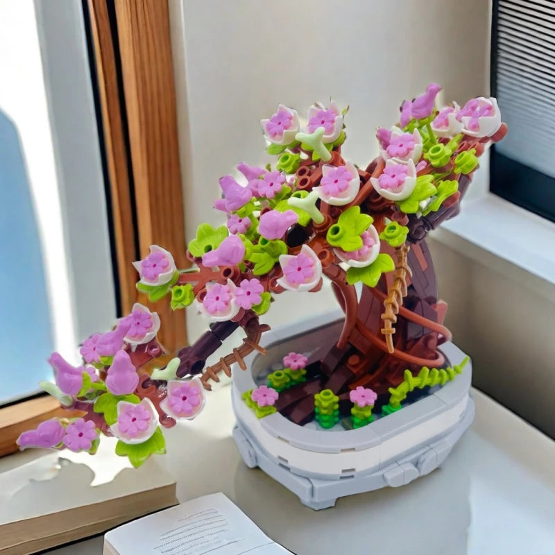 Cherry Blossom Bonsai Building Blocks Set – 462 Pieces