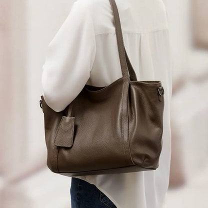 Genuine Leather Large Tote Bag for Women – Luxury Shoulder Handbag