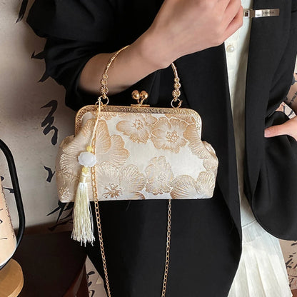 Chinese Style Embroidered Clutch Bag – Elegant Retro Evening Handbag