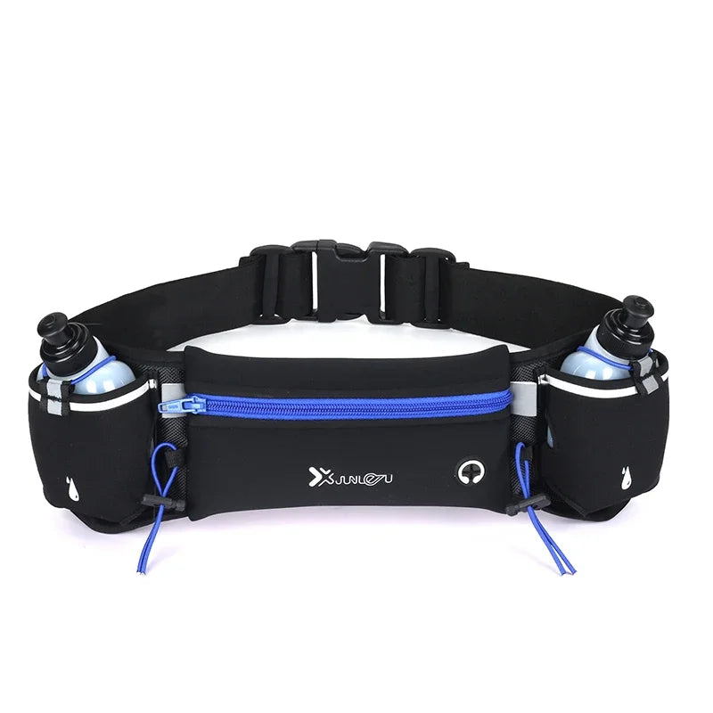 Running Belt Waist Bag - Dual Pocket Phone & Water Bottle Holder for Women