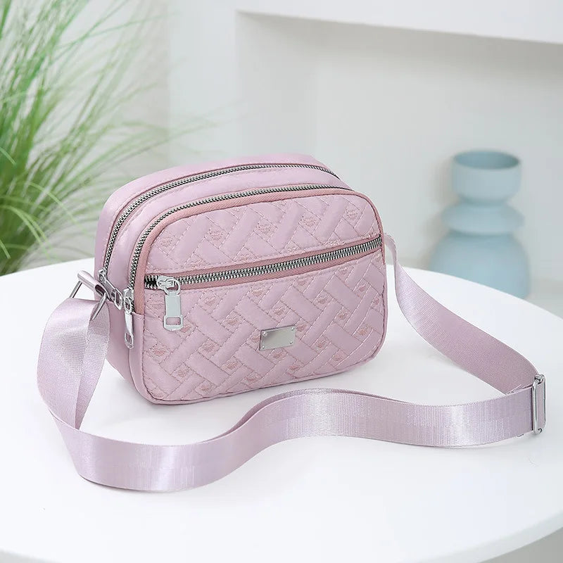 Quilted Crossbody Bag for Women – Lightweight Messenger Purse