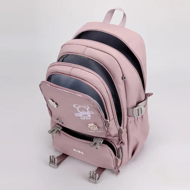 Kids Kawaii School Backpack – Large Waterproof Girls Bag with Laptop Compartment