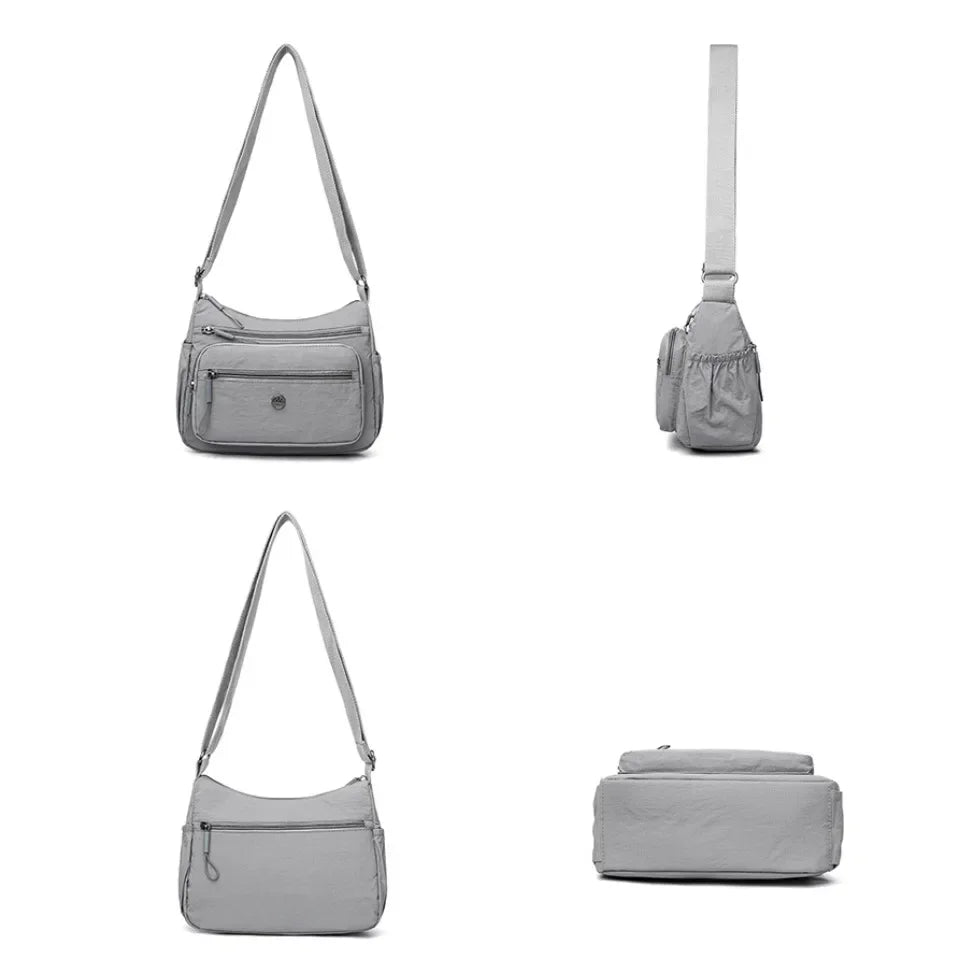 Nylon Crossbody Bag for Women – Large Capacity Multi-Pocket Shoulder Bag