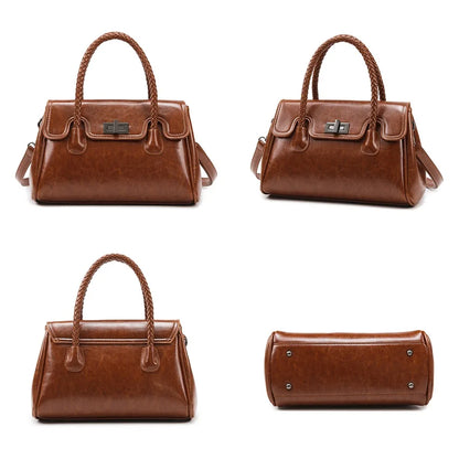 Women's Luxury Leather Handbag – Designer Crossbody Shoulder Bag